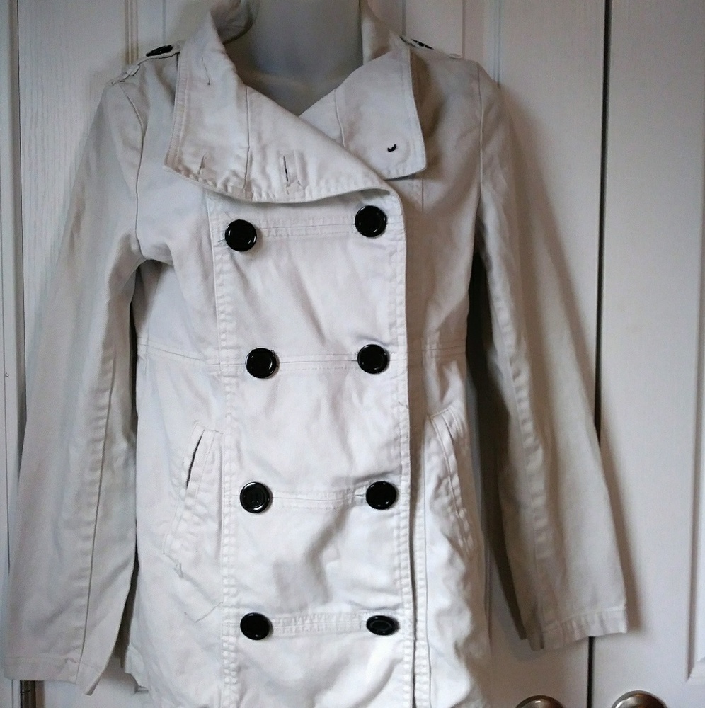 Long White Jean Jacket